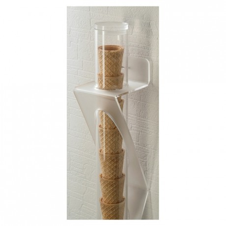 Wall mounted ice-cream cone holder