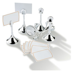 Polypropylene label holder chromed H 90 mm (6 pcs)