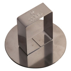 Round pusher stainless steel Ø68 mm