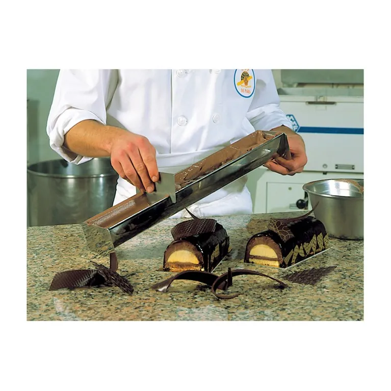 Comb for yule log stainless steel 122 x 80 mm