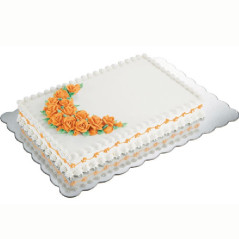 Rectangles à gâteau Wilton argent 32,5 x 47,5 cm 4 pièces