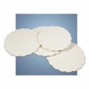 Rond festonné tout bois blanc Ø 270 mm (lot de 250)