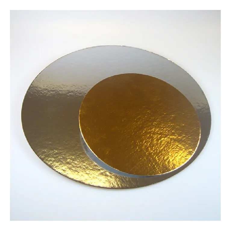 FunCakes Cake boards silver/gold Round 35cm pk/3