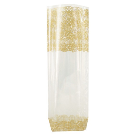 Sachet confiserie dentelle or 220 x 100 mm (lot de 100)