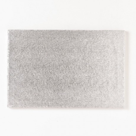 Semelle à gâteau FunCakes argentée rectangulaire 35 x 25 cm