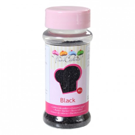 Sucre coloré FunCakes noir 80 g
