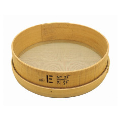 Wooden sieve Ø 350 mm stainless steel mesh n°40