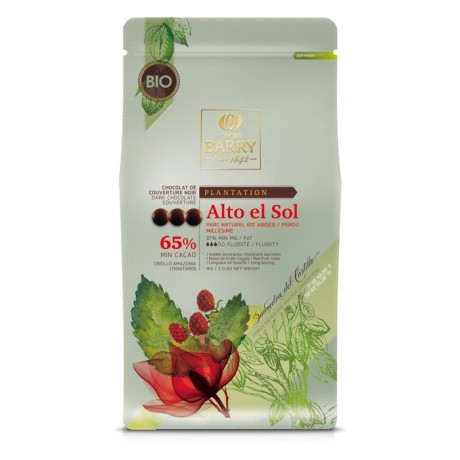 Alto El Sol 65% dark organic couverture chocolate 2013 1 kg