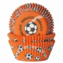 Caissettes House of Marie Soccer Orange 50 pièces