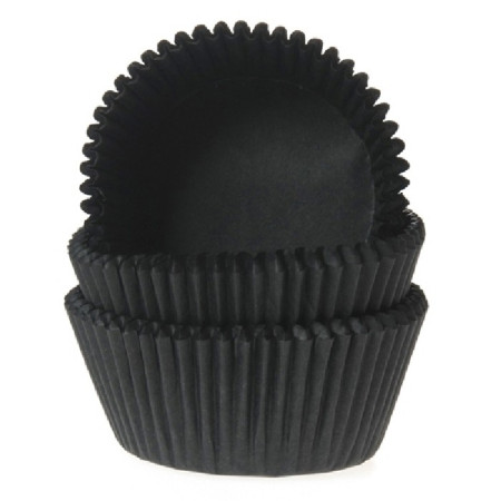 House of Marie Mini Baking cups Black pk/60