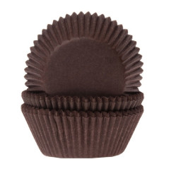 House of Marie Mini Baking cups Brown pk/60