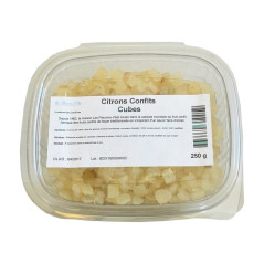 Candied lemon cubes 250 g