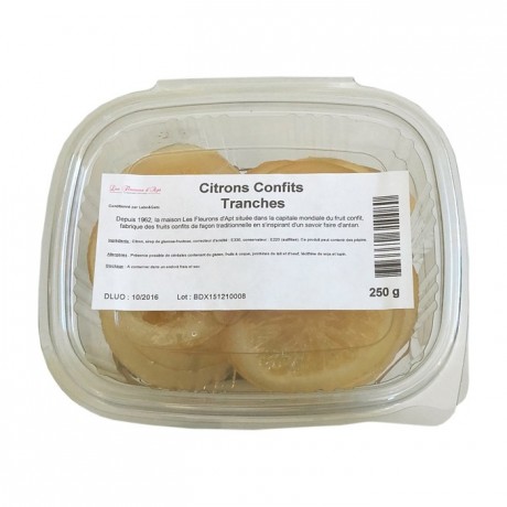Citrons confits tranches 250 g