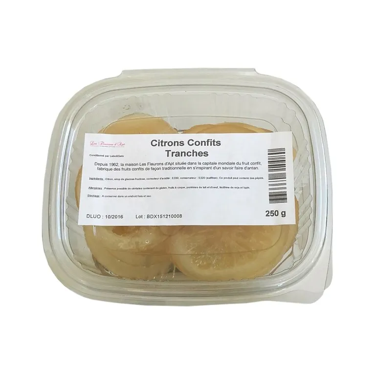 Citrons confits tranches 250 g