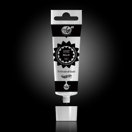 Colorant alimentaire en gel ProGel Rainbow Dust Black 25 g