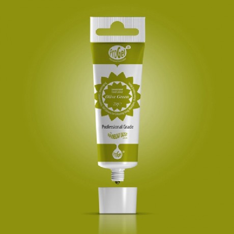 Colorant alimentaire en gel ProGel Rainbow Dust Olive Green 25 g