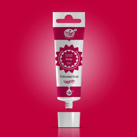 Colorant alimentaire en gel ProGel Rainbow Dust Ruby 25 g