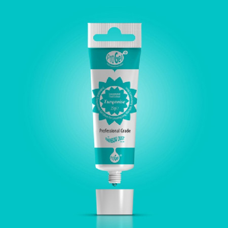 Colorant alimentaire en gel ProGel Rainbow Dust Turquoise 25 g