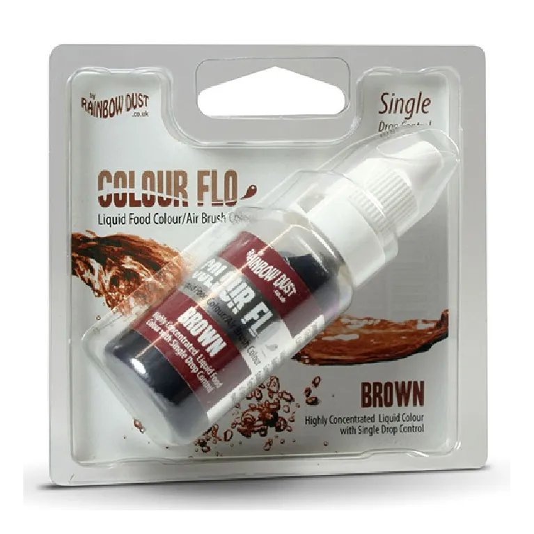 RD Colour Flo Airbrush Colour - Brown -16ml-