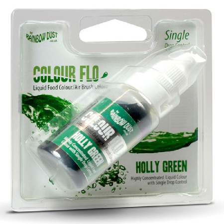 Colorant pour pour aérographe Rainbow Dust vert houx 16 mL