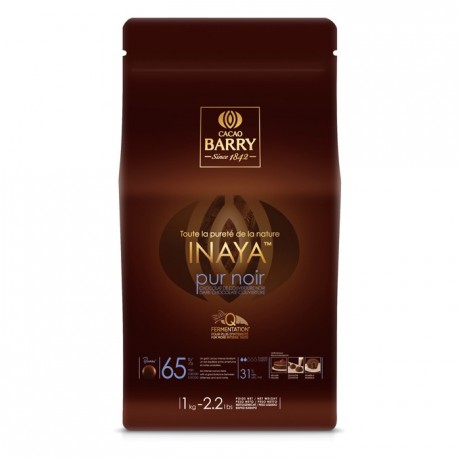 Inaya 65% Q-Fermentation chocolat noir de couverture pistoles 1 kg