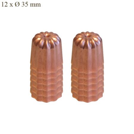 Mould for cannelés copper Ø 35 mm