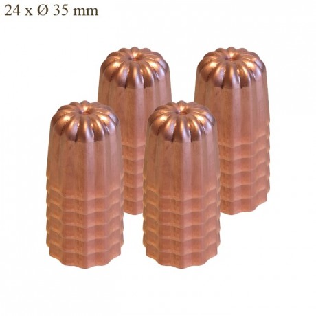 Mould for cannelés copper Ø 35 mm