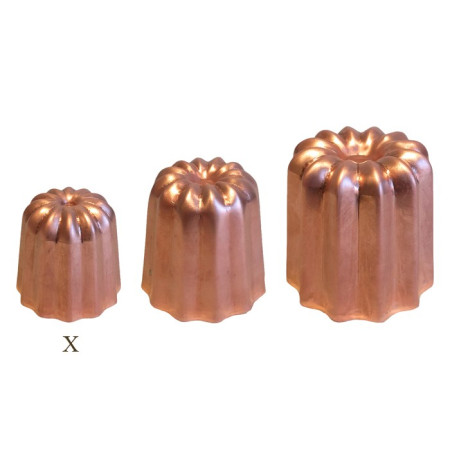Mould for cannelés copper Ø 35 mm
