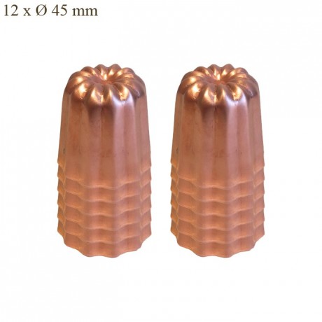 Mould for cannelés copper Ø 45 mm