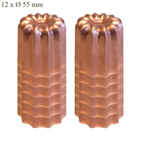 Mould for cannelés copper Ø 55 mm