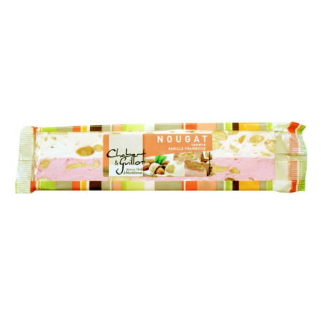 Nougat tendre vanille framboise barre 100 g