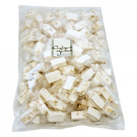 Soft Montélimar Nougat twist wrapped cubs 8 kg