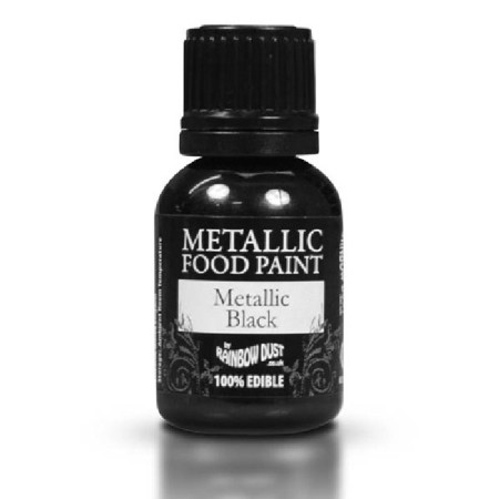 RD Metallic Food Paint Black 25ml