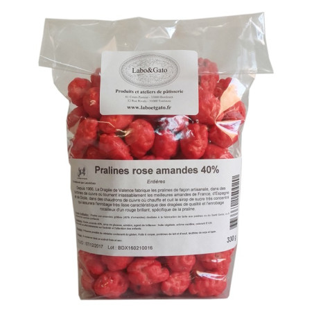 Pralines rose amande 40% entières 330 g