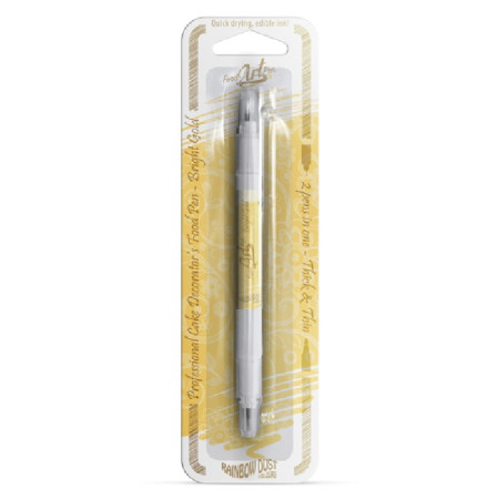 Stylo alimentaire à double mine Rainbow Dust Bright Gold
