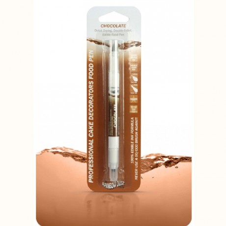 Stylo alimentaire à double mine Rainbow Dust Chocolate