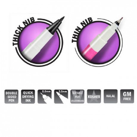 Stylo alimentaire à double mine Rainbow Dust Spring Green