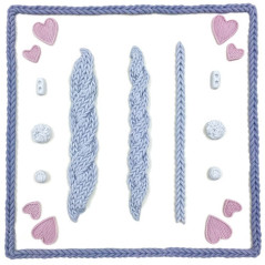 Karen Davies Silicone Mould - Cable Knit by Alice