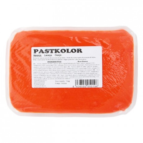 Pâte à sucre PastKolor orange 1 kg