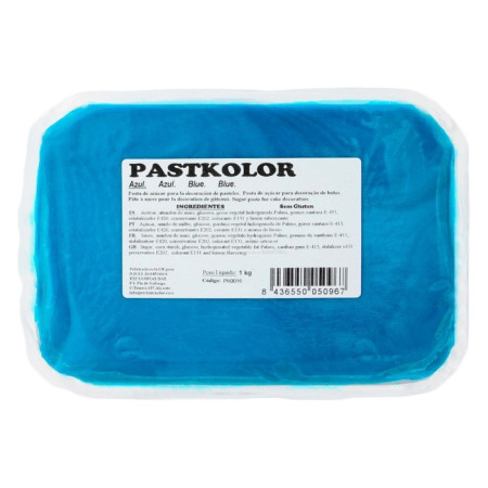 Pâte à sucre PastKolor bleu 1 kg