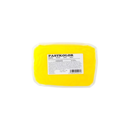 Pâte à sucre PastKolor jaune 250 g
