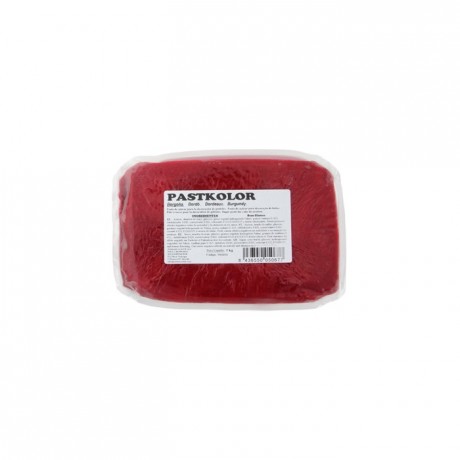 Pâte à sucre PastKolor rouge bordeaux 250 g