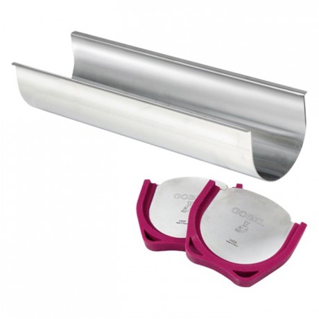 Yule-log mould stainless steel L300 mm