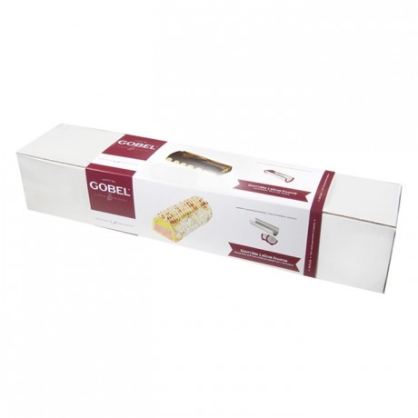 Gouttière à bûche arrondie à embouts amovibles inox L500 mm