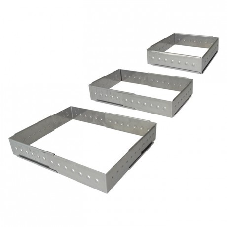 Adjustable heavy cake frame stainless steel 16 to 28 cm