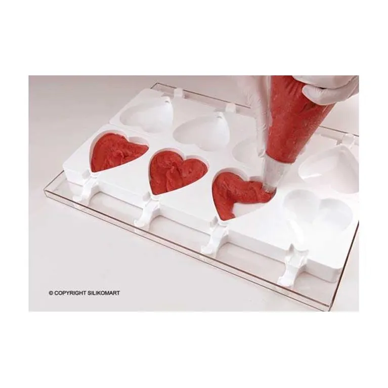 Heart popsicles mould