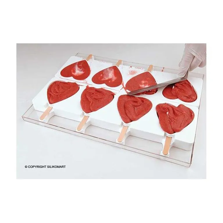 Heart popsicles mould