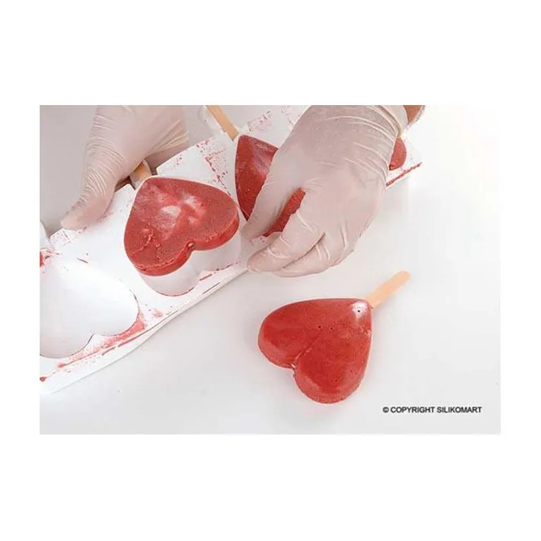 Heart popsicles mould