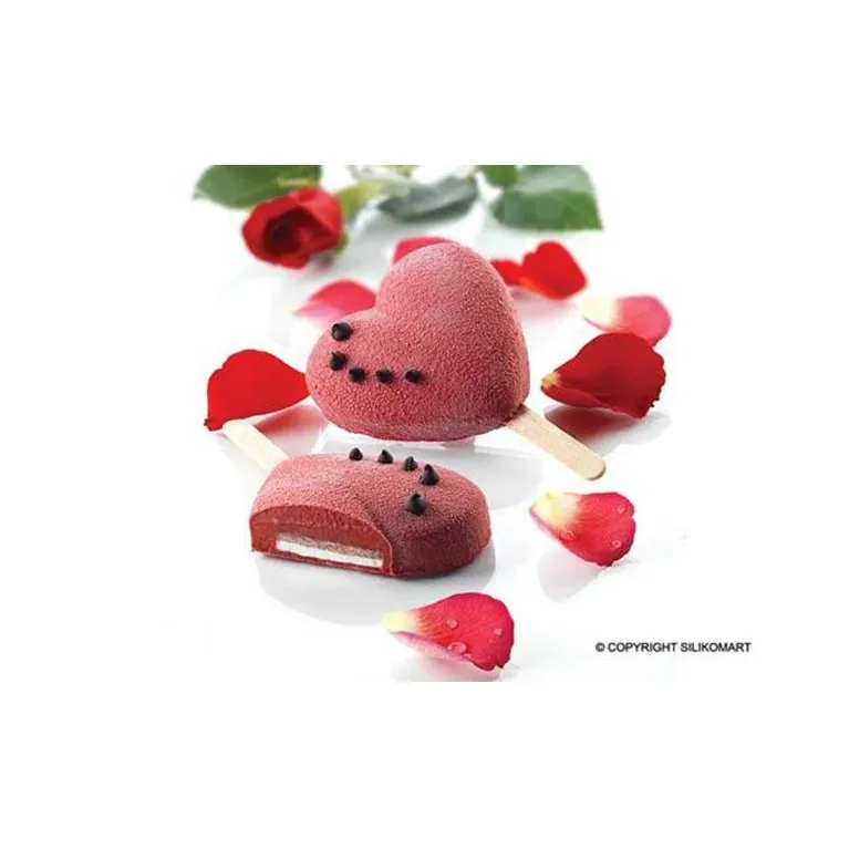 Heart popsicles mould