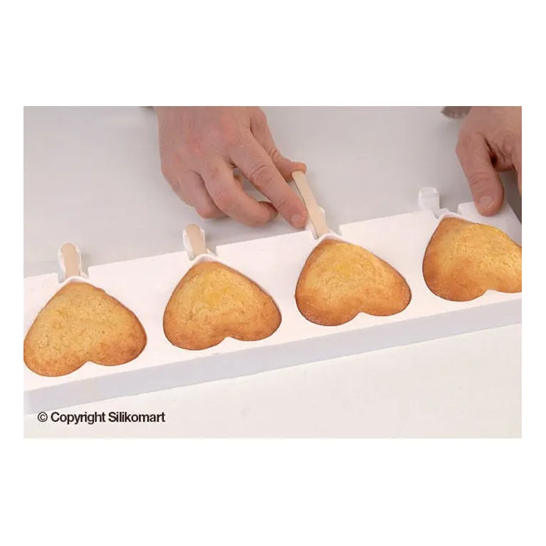 Heart popsicles mould